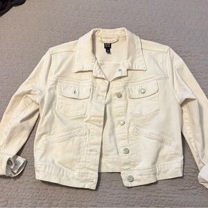 GAP Cream Jean Jacket